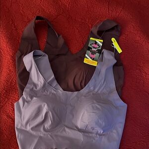 Bali Seamless Bras - Chocolate and Slate